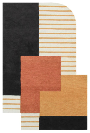 Kavya Contempary Geometric Irregular Hand Tufted Carpet &  Rug