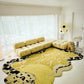 Golla Yellow Irregular Hand Tufted Carpet & Rug