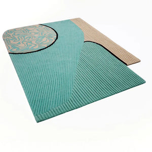 Sea Green Archway Designer Rug