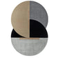 Modern Half-Moon Panel Rug