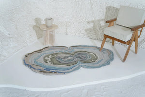 Abstract Ripple Multicolor Hand Tufted