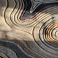 Beige Taupe Fluid Layer Abstract Rug