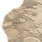 Cream Sculpted Pebble Irregular Rug