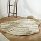 Cream Sculpted Pebble Irregular Rug