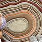 Multicolor Strata Layer Statement Rug