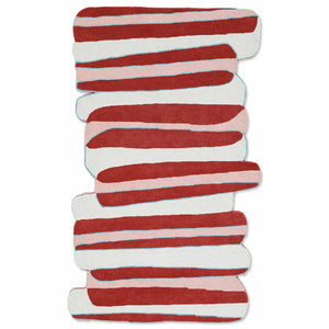 Crimson Pulse Modern Area Rug