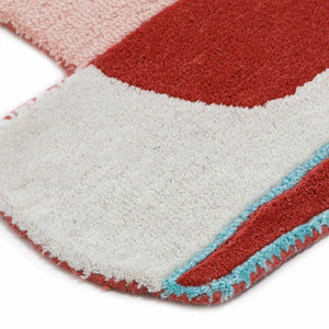 Crimson Pulse Modern Area Rug