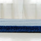 Azure Drift Statement Irregular Rug