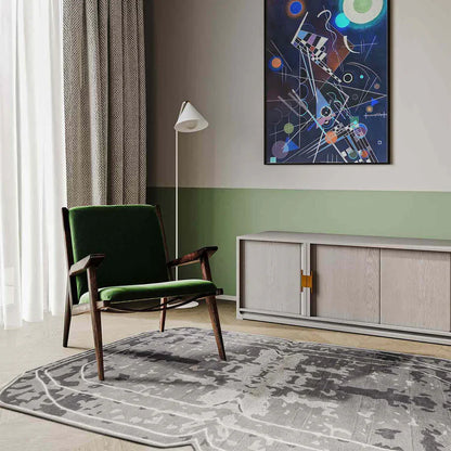 Ash Veil Contemporary Designer Rug