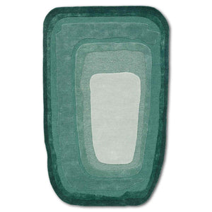 Emerald Layered Texture Rug