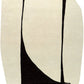 Noir Contour Minimal Irregular Shape Rug