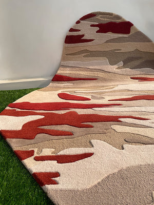 Fragmented Terrain Modern Irregular Rug