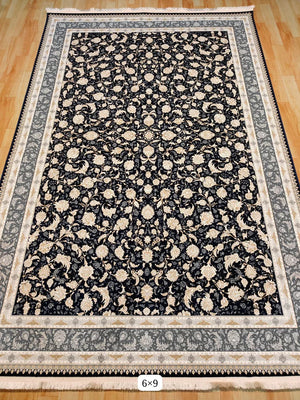 Raani Black Iranian Rug
