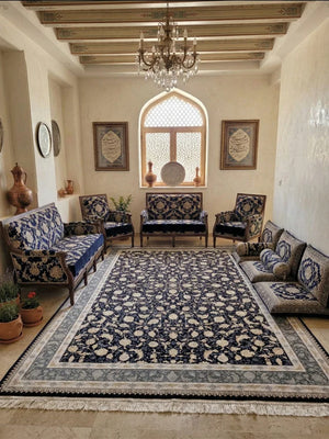 Raani Black Iranian Rug
