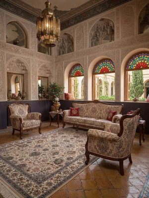 Humza Cream Iranian Rug
