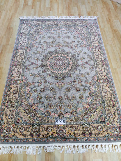 Yaris Grey  Cream Iranian Rug