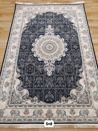 Saklain Grey Iranian Rug