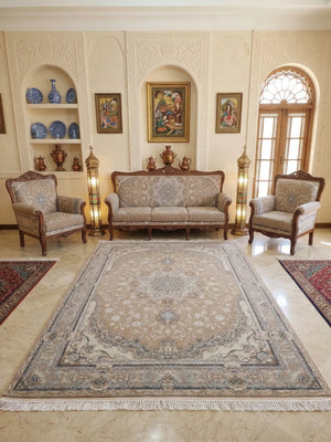 Hargan Beige Iranian Rug