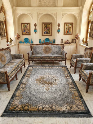 Sarmin Grey Iranian Rug