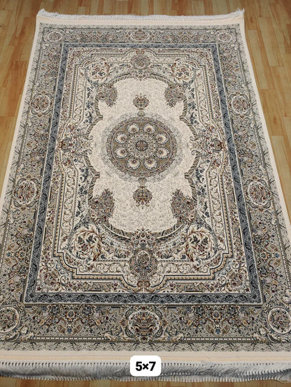 Jharoka Cream Iranian Rug