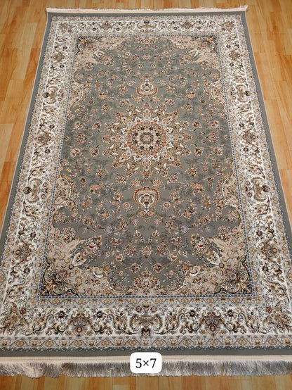 Zabreen Green Iranian Rug