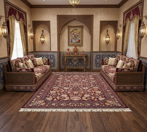 Fawaad Maroon Iranian Rug