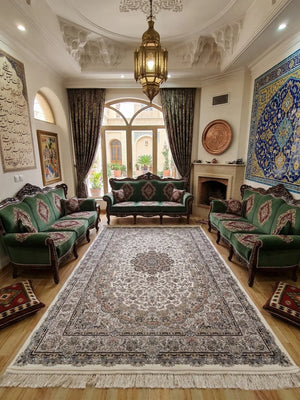 Eram Cream Iranian Rug