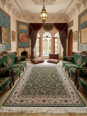 Darakhth Green Iranian Rug