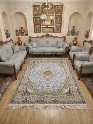 Marfaa Blue Iranian Rug