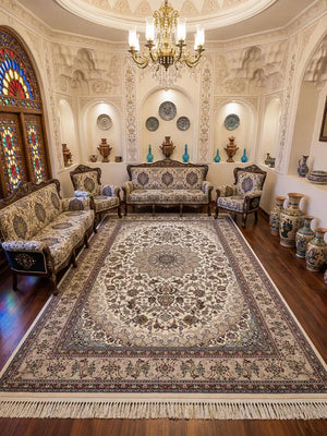 Tarique Off White Iranian Rug