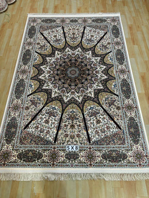 Jumaira Off White Iranian Rug