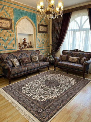 Latif Off White Iranian Rug