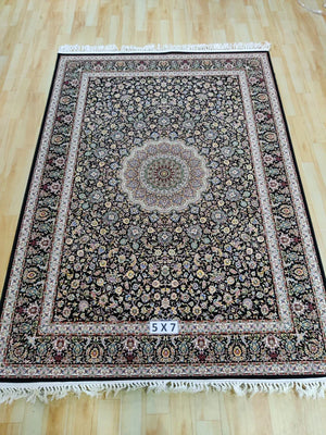 Gul-Man Black Iranian Rug