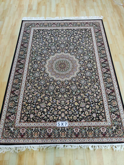 Gul-Man Black Iranian Rug