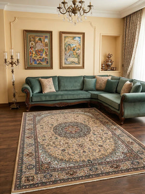 Bakth-Noor Brown Iranian Rug