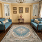 Kalim-Surk Teal Blue Iranian Rug