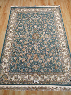 Firozaa Grey Blue Iranian Rug