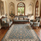 Firozaa Grey Blue Iranian Rug