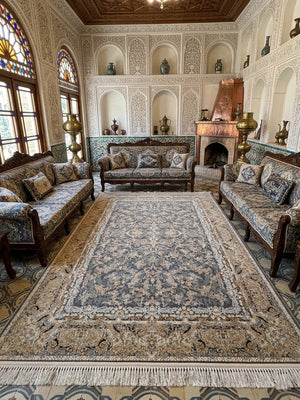 Haish-Lill Grey Iranian Rug