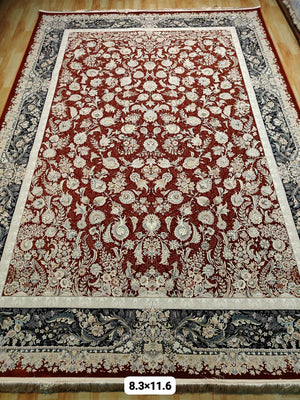 Firdosh-e-Kroojh Red Iranian Rug