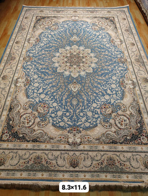 Zardozi Blue Iranian Rug