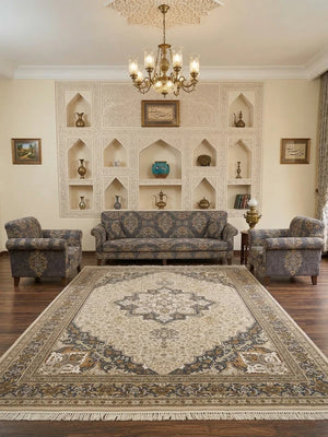 Laieba Cream Iranian Rug