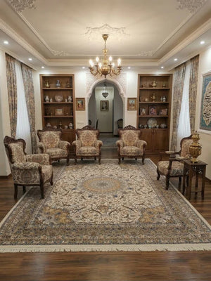 Gulpang Cream Iranian Rug