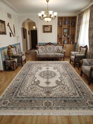 Gause-Darbar Cream Iranian Rug