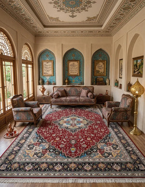 Rastogi Maroon Iranian Rug