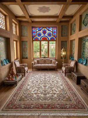 Fareed Beige Iranian Rug