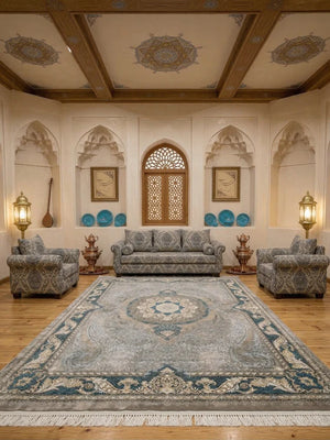 Kadlam Beige Iranian Rug