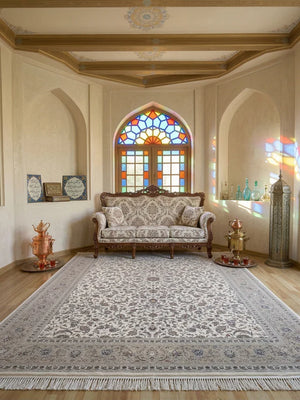Kudal e Noor Off White Iranian Rug