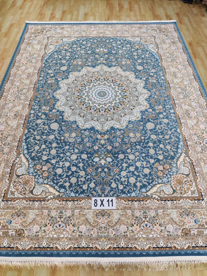 Alfiya Dark Blue Iranian Rug