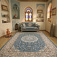 Alfiya Dark Blue Iranian Rug